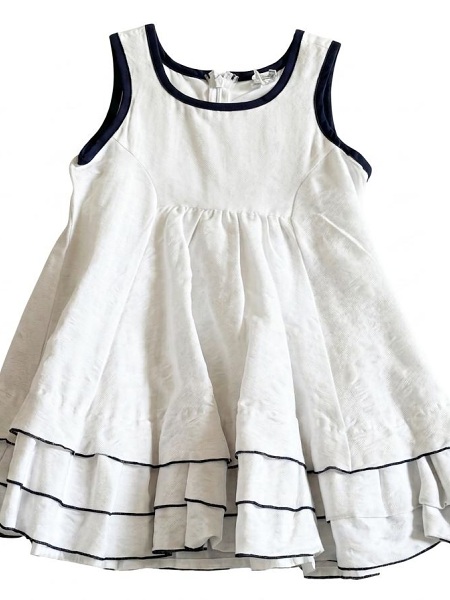 Sommerkleid von Königsmühle, weiss blau  1360107